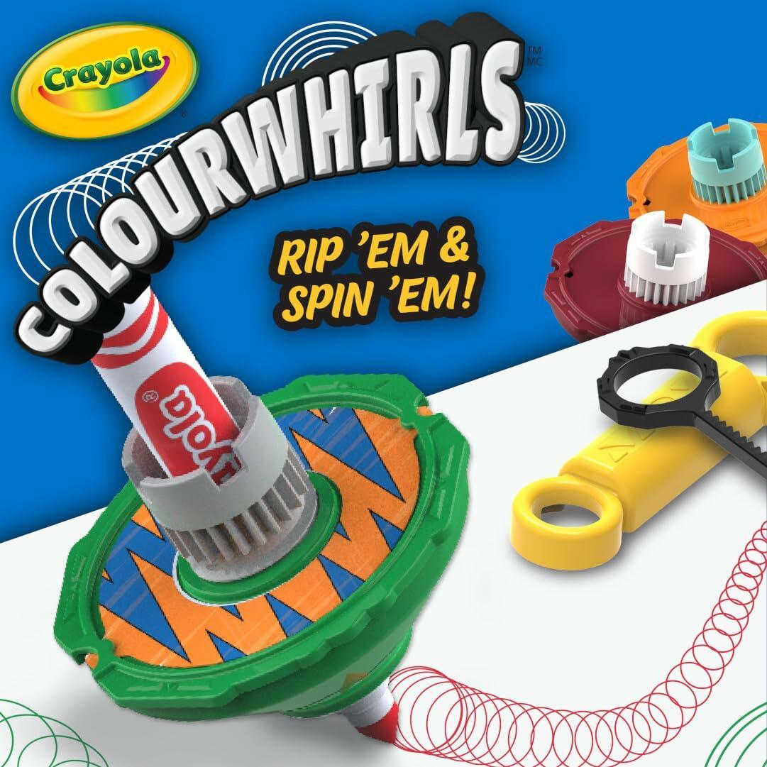 Crayola Colourwhirls Spin Art Toy, 1ct, with Ultra-Clean Marker, Ages 6+