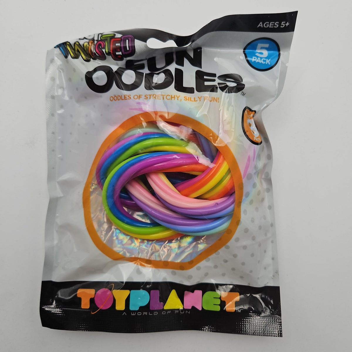 Big Time Toys Color Twisted Oodles Stretchy Toys, 5-Pack, Ages 5+