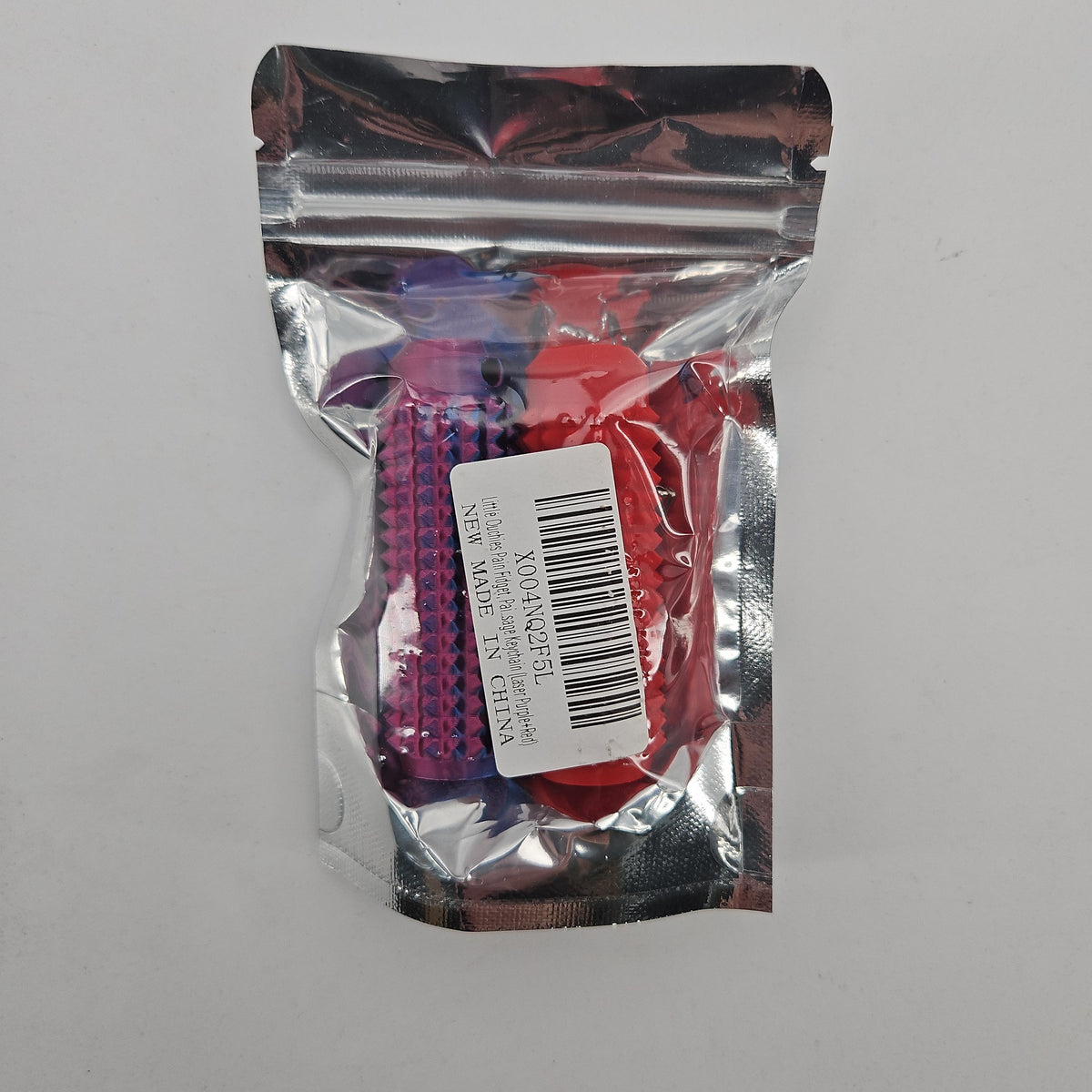 Little Ouchies Pain Fidget Keychain (Laser Purple+Red)