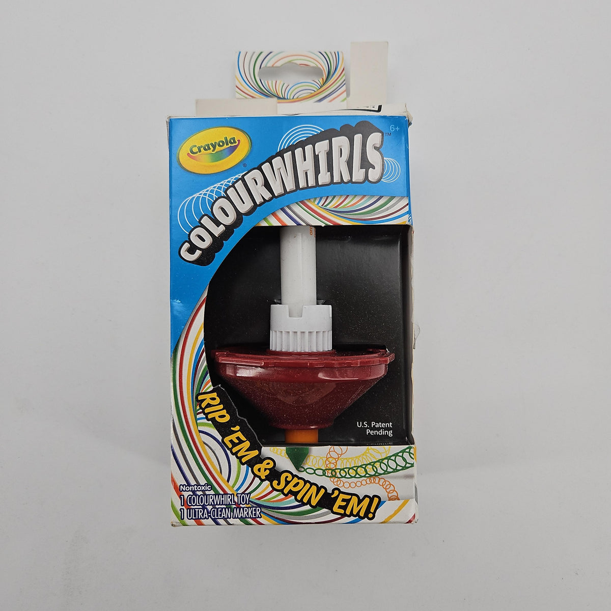 Crayola Colourwhirls Spin Art Toy, 1ct, with Ultra-Clean Marker, Ages 6+