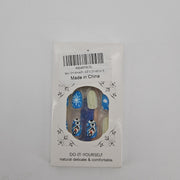 DIY Decorative Press-On Nail Set with Glue and Adhesive Tape