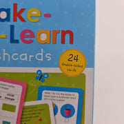 Educational Flashcards, 24 Double-Sided Cards