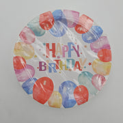 LeZakaa Happy Birthday Party Plates, 7 Inch, 25 Count