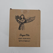 Joyus Vie Sculpture of Two Angelic Figures Holding Yellow Roses