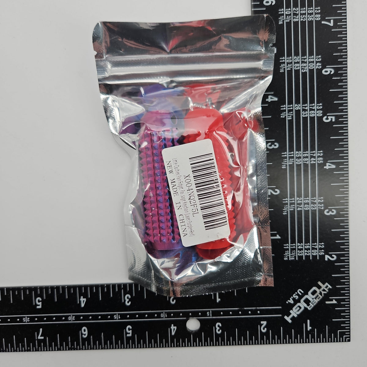Little Ouchies Pain Fidget Keychain (Laser Purple+Red)