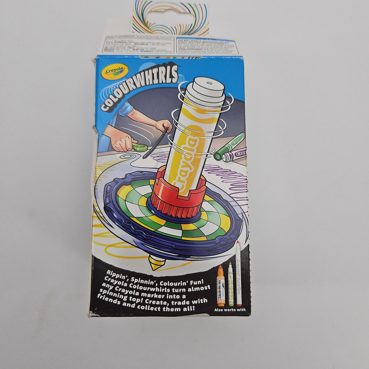 Crayola Colourwhirls Spin Art Toy, 1ct, with Ultra-Clean Marker, Ages 6+