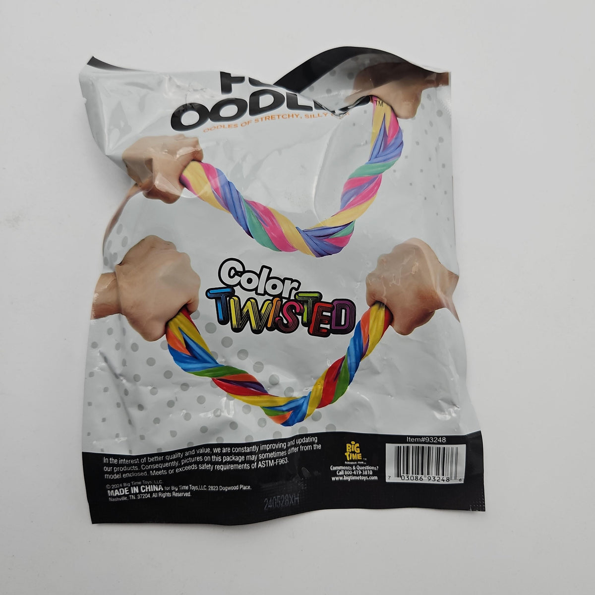 Big Time Toys Color Twisted Oodles Stretchy Toys, 5-Pack, Ages 5+